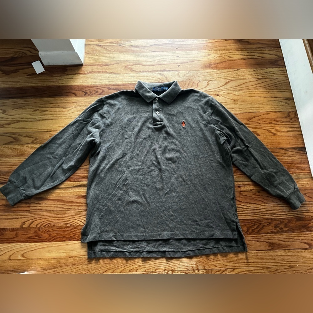 Polo Ralph Lauren Long Sleeve Loden Green Cotton Shirt Size XL - Picture 1 of 9